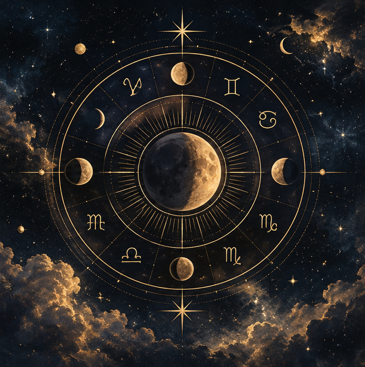 Illustration symbolique theme astral
